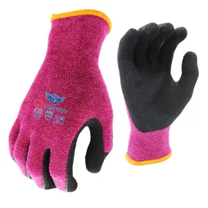 Custom Latex Coated Gloves Latex Dip Glove Latex Coated Industrial Cheap Work Glove