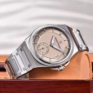 Reloj Mecánico para Hombre PAGANI DESIGN YS029 de 42 mm con Esfera Simple de Textura Mate, Cristal de Zafiro, Acero Inoxidable, Resistente al Agua - Product Image 4