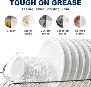 แผ่นล้างจานแบบใช้แล้วทิ้งทรงแข็งแบบย่อยสลายได้ตามธรรมชาติเป็นมิตรกับสิ่งแวดล้อม - Product Image 4