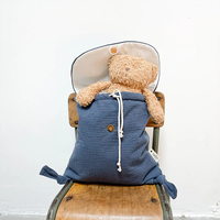 Personal isierte Double Cotton Gaze Student Rucksack Casual Rucksack Taschen für Mädchen Baumwolle Baby Rucksack