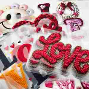 Valentine's Day Designs Clothes <strong>Iron</strong>-<strong>On</strong> Decals Garment Accessories for <strong>Transfers</strong> T-Shirts Plastisol UV Resistant Heat <strong>Transfer</strong> - Product Image 1