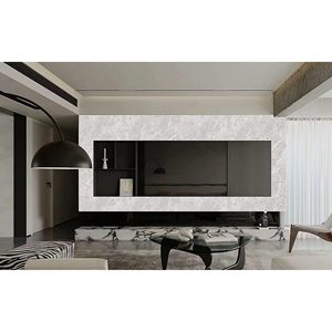 Rivestimento Murale in PVC Impermeabile Grigio Tundra Lucido 2600x540mm Spessore 3mm per Bagni, Cucine e Soggiorni - Product Image 1