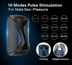 Meilleure vente sur Amazon Coupe d'exercice de masturbation vibrante à <span class=keywords><strong>action</strong></span> pulsée pour homme - Product Image 6