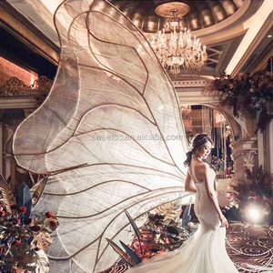 Vente en gros LED papillon toile de fond décoration de scène de mariage arc de fond en métal de mariage à vendre - Product Image 1