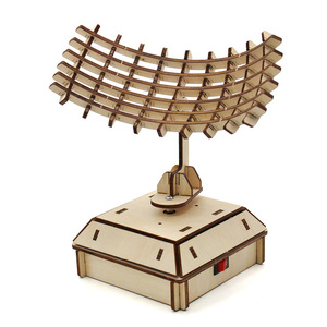 Kit de modelo de antena parabólica de madera, juguete educativo de ciencia para niños de 7 a 9 años, ensamblaje manual, proyecto de aprendizaje STEM, forma geométrica - Product Image 2
