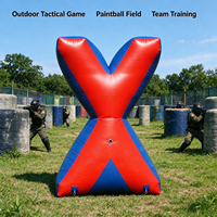 Obstacles gonflables portables pour paintball et tir à l'arc