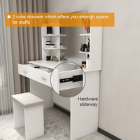 Coiffeuse de maquillage Offre Spéciale Vanity avec miroir LED Commode de gros