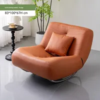 Fauteuil à bascule moderne Caterpillar, canapé individuel pliable en fer et bois massif, mobilier de maison pour la sieste des adultes, chambres et salons