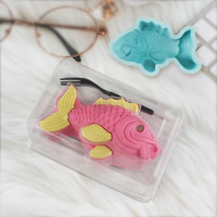Populaire écologique réutilisable 3D en forme de poisson Silicone Mousse gâteau moule bricolage Dessert vaisselle antiadhésif résistant à la chaleur gâteau outil
