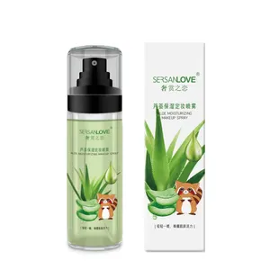SERSANLOVE-pulverizador de Aloe hidratante para maquillaje, Spray de agua hidratante, ajuste Facial de Aloe rosa, Spray fijador de maquillaje