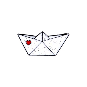 Papier avion <span class=keywords><strong>bateau</strong></span> émail broches amour broches épinglette Badges Mini bijoux cadeau pour enfants amis - Product Image 5
