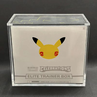Boîte de présentation en acrylique transparente avec couvercle magnétique pour Elite Trainer Box, protection UV