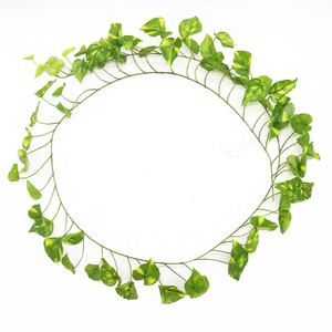 Guirnalda Artificial de Uvas de Plástico de 200 cm de Largo con 71 Hojas <span class=keywords><strong>para</strong></span> Decoración de Interiores, Venta al por Mayor - Product Image 5