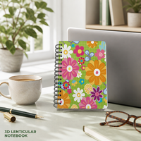 Conceptions personnalisées en gros A5 A6 Carnets de notes à spirale à couverture lenticulaire 3D pour promotion