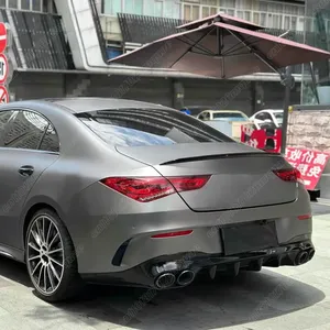 สำหรับรถยนต์เมอร์เซเดส-เบนซ์ คลาส C118 C200 ปี 2020 2021 2022 2023 2024 2025 ชุดแต่งกันชนหลังแบบมีครีบลมด้านข้าง - Product Image 5