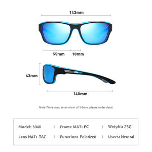 Mode lunettes de sport de haute qualité hommes et femmes cyclisme en plein air uv400 lunettes de soleil de baseball polarisées logo personnalisé - Product Image 5