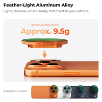 Filtre CPL à baïonnette K&F Concept Noir/Argent/Orange/Bleu Profond pour iPhone 17 Pro, en verre optique AGC étanche et résistant aux rayures