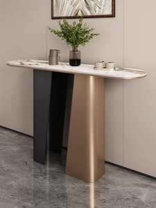Meubles de luxe pas chers, table console moderne en marbre naturel véritable pour salon, vente en gros - Product Image 2