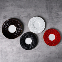 Assiettes de présentation et assiettes à salade en porcelaine fine de luxe sur mesure pour la restauration, vente en gros, fabricant