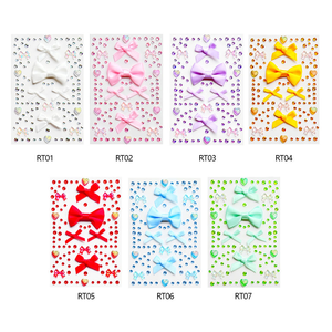 Autocollants en gros pour maquillage de scène et festivals pour filles : pierres précieuses faciales, nœuds, pierres précieuses pour cheveux, autocollants en <span class=keywords><strong>strass</strong></span> en forme de cœur non collants pour le <span class=keywords><strong>visage</strong></span> - Product Image 2
