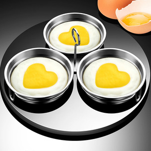 304 Stainless Steel Egg Poacher Heart Shaped Mold For Steamed Eggs Bento Kids Food Creative DIY Cooking Tool - Product Image 2