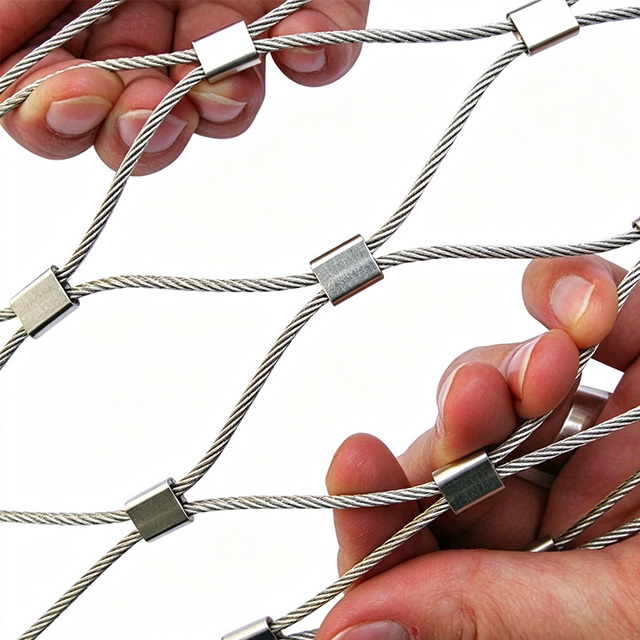 High-altitude Fall Prevention Stainless Steel Rope Net UAV Safety Net UAV Protective Netting