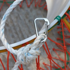 Nasse à crabes géants, nasse à homards, <span class=keywords><strong>filet</strong></span> de pêche portable avec corde, cage de pêche manuelle <span class=keywords><strong>pour</strong></span> crabes - Product Image 3