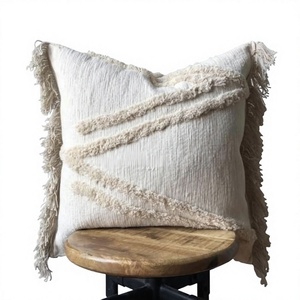 Worldwide Hot Sell Bohemian Home Decor Cotton Black <b>White</b> Cushion Cover Handwoven Indoor-Outdoor Geometric <b>Throw</b> Pillow Covers - Product Image 1