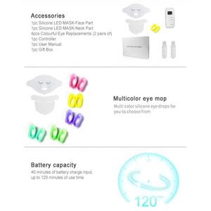 219 Uds <span class=keywords><strong>7</strong></span> longitudes de onda 390 630nm <span class=keywords><strong>Led</strong></span> terapia de luz roja mascarilla <span class=keywords><strong>Facial</strong></span> <span class=keywords><strong>7</strong></span> <span class=keywords><strong>colores</strong></span> silicona <span class=keywords><strong>LED</strong></span> mascarilla <span class=keywords><strong>facial</strong></span> para fisioterapia en el hogar - Product Image 4