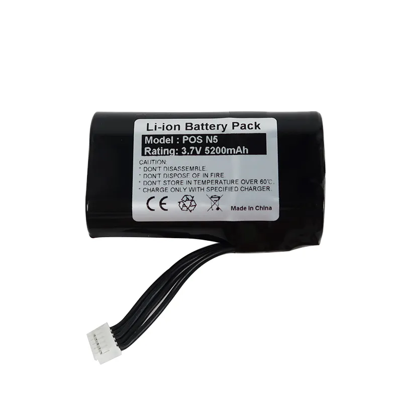 Bateria recarregável de li- ion, alta qualidade, 3.7v, 5200mah, para n3, n5, n86, pos terminal da bateria gx02