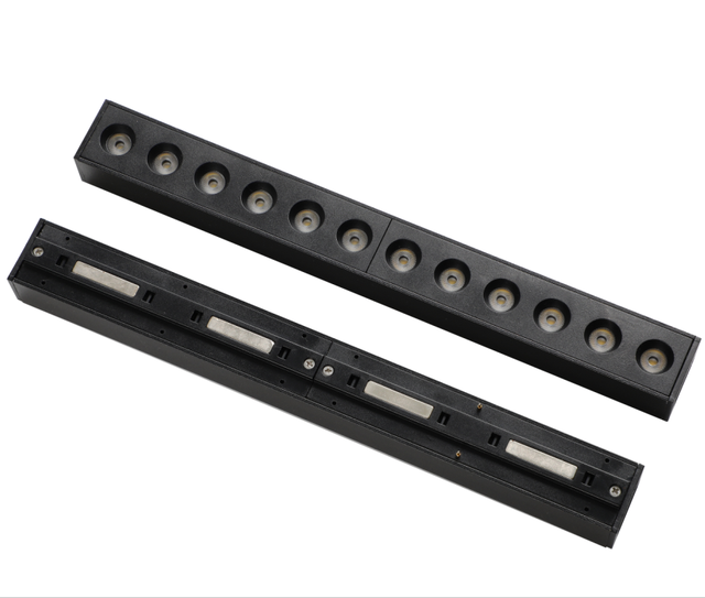 Smart New Design 25mm Track Lighting System 6W 12W 18W 24W 48V Magnetic Grille Light 4000K 3CCT Colors Fold Grille Lights