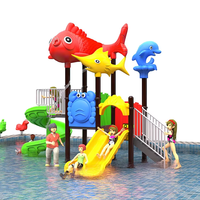 Équipement de piscine en plastique personnalisé pour aire de jeux pour enfants, parc extérieur, toboggans de parc aquatique blancs d'occasion à vendre