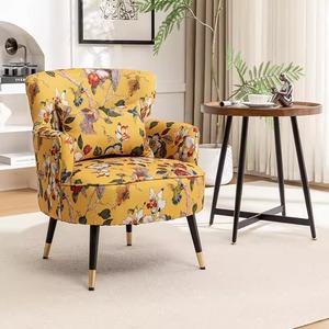 Ensemble de chaises de salon en tissu <span class=keywords><strong>Chaise</strong></span> de salon avec dossier haut <span class=keywords><strong>Chaise</strong></span> de salon simple pour la maison - Product Image 6