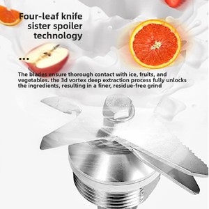 1200W Kommerzieller Eiscrusher Smoothie-Mixer Entsafter 1,2L Edelstahl 304 Variable Geschwindigkeit Hochgeschwindigkeits-Wandbrecher für Milchtee - Product Image 3