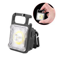 Aimant XPG COB jaune rouge LED pince de chapeau de Camping 400 lumens type-c ABS léger réglable petit porte-clés ouvre-lampe frontale