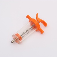 Seringue Vétérinaire TPX Bétail en Plastique et Acier, Injecteur Santé Animale 10ml 20ml 30ml 50ml