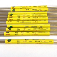 Tabung Elektroda Kuningan Kyoho untuk Mesin Bor WEDM, Ukuran 0.2*200mm, Lubang Tunggal 0.15-0.3mm untuk Lubang Cetakan, Mesin Bor CNC, dalam Kotak