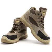 Issa Nouvelle Conception PU Sécurité Bottes de Travail Chaussures de Travail En Cuir Véritable Orteil En Acier