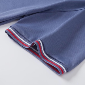 Haute qualité 200g coton Plaid pull Polo hommes femmes courte longueur impression motif été en plein air loisirs affaires tissu - Product Image 2