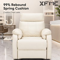 Fauteuil de coiffure électrique inclinable XFMC de luxe, haute qualité, personnalisé pour salon de beauté, avec fauteuil individuel pour femme