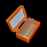 MB-10012 Wholesale Price 10 12 25 50 100 Slides Microscope Slides Storage Box Plastic Slide Storage Box