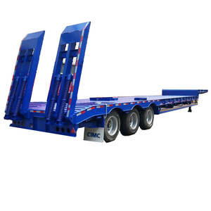 รถพ่วงพื้นเรียบแบบ Lowbed สำหรับงานหนัก 2 และ 3 เพลา ราคาดีที่สุด รถพ่วงแบบ Lowbed ใหม่เอี่ยมอเนกประสงค์ - Product Image 2