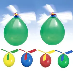 Uçan balon pervane uçak balonlar DIY balonlar/balon helikopter çocuk oyuncakları/balon uçağı eğlence oyuncak