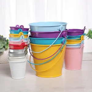 Mini Decorative Buckets With Single Handle Metal Pail Bucket Party Favor Pails For Party Decorations