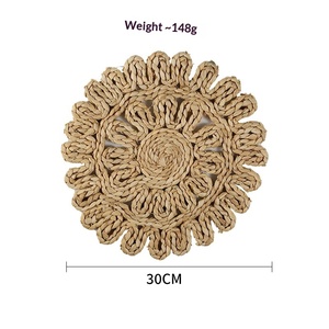 Napperons ronds tissés en cèdre, isolants thermiques, écologiques et naturels, en écorce de maïs, pour la <span class=keywords><strong>table</strong></span>, les bols et les casseroles - Product Image 6