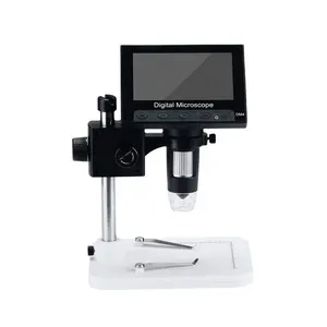 Professional factory 4.3 inch rohs digital electronic usb microscope with camera lcd screen