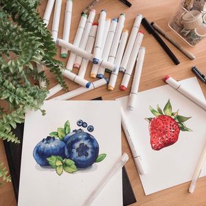<span class=keywords><strong>Ohuhu</strong></span> Honolulu <span class=keywords><strong>120</strong></span> colores Dual Tips Alcohol Art Markers, cepillo y cincel - Product Image 5