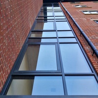 NUOXIN Alliage d'aluminium Économie d'énergie Façade insonorisée Réfléchissant Low-e Verre isolé Mur-rideau Murs de fenêtre