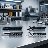 Autocollant de coffre arrière de voiture en PVC souple 3D de luxe réutilisable avec logo et lettres pour X1-X7 avec garantie d'un an