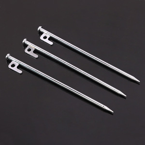 Niu Bang <b>Tent</b> Pegs 20-40Cm High Carbon Steel Outdoor Camping Ground Pegs All Seasons Use - Product Image 1